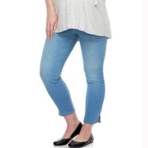 Maternity a:glow Full Belly Panel Crop Jeggings